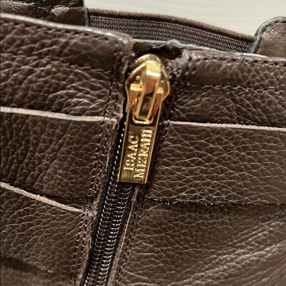 Isaac Mizrahi Brown Ankle Boots with Sleek Design - Picture 8 of 13